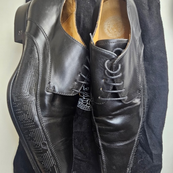Vintage Versace Men\'s Black Leather Dress Shoes main image 9